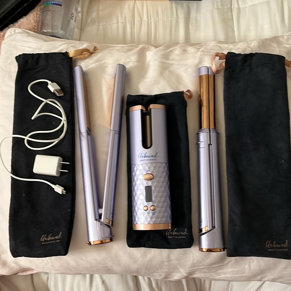 Conair Unbound Auto Curler, Straightener + Curling Wand Set